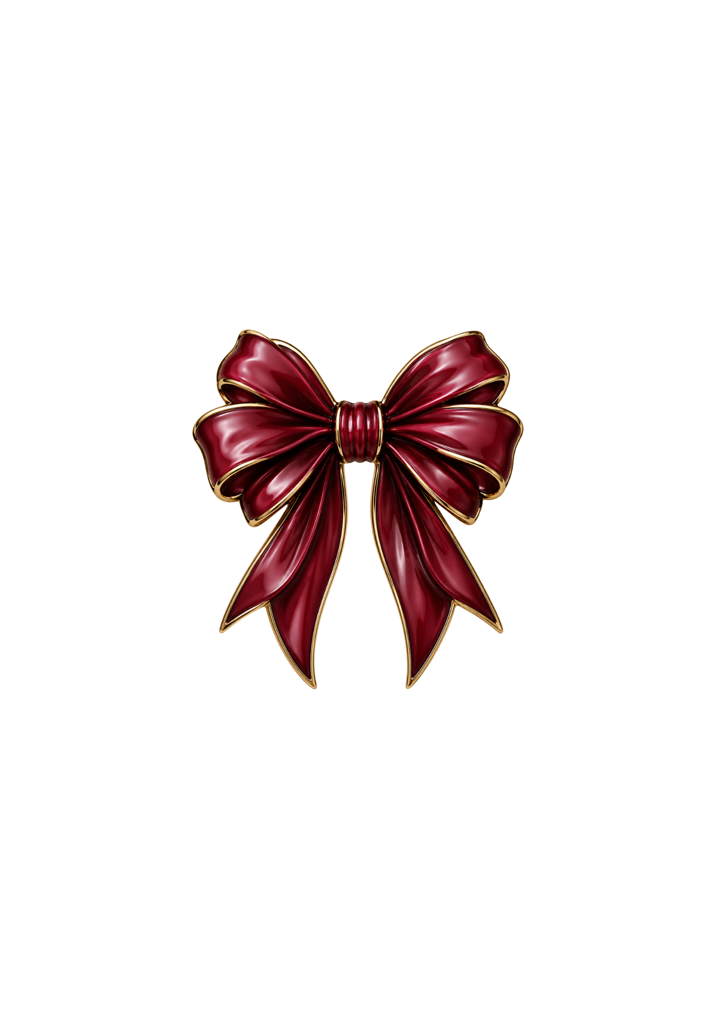 Burgundy Bow