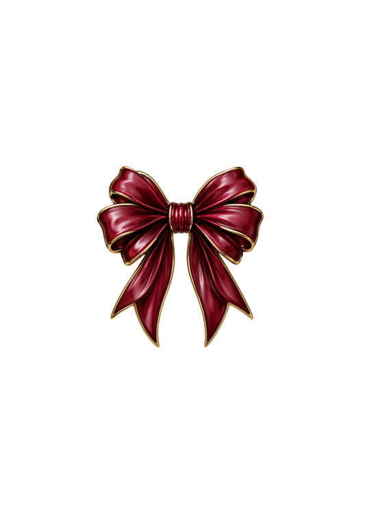 Burgundy Bow